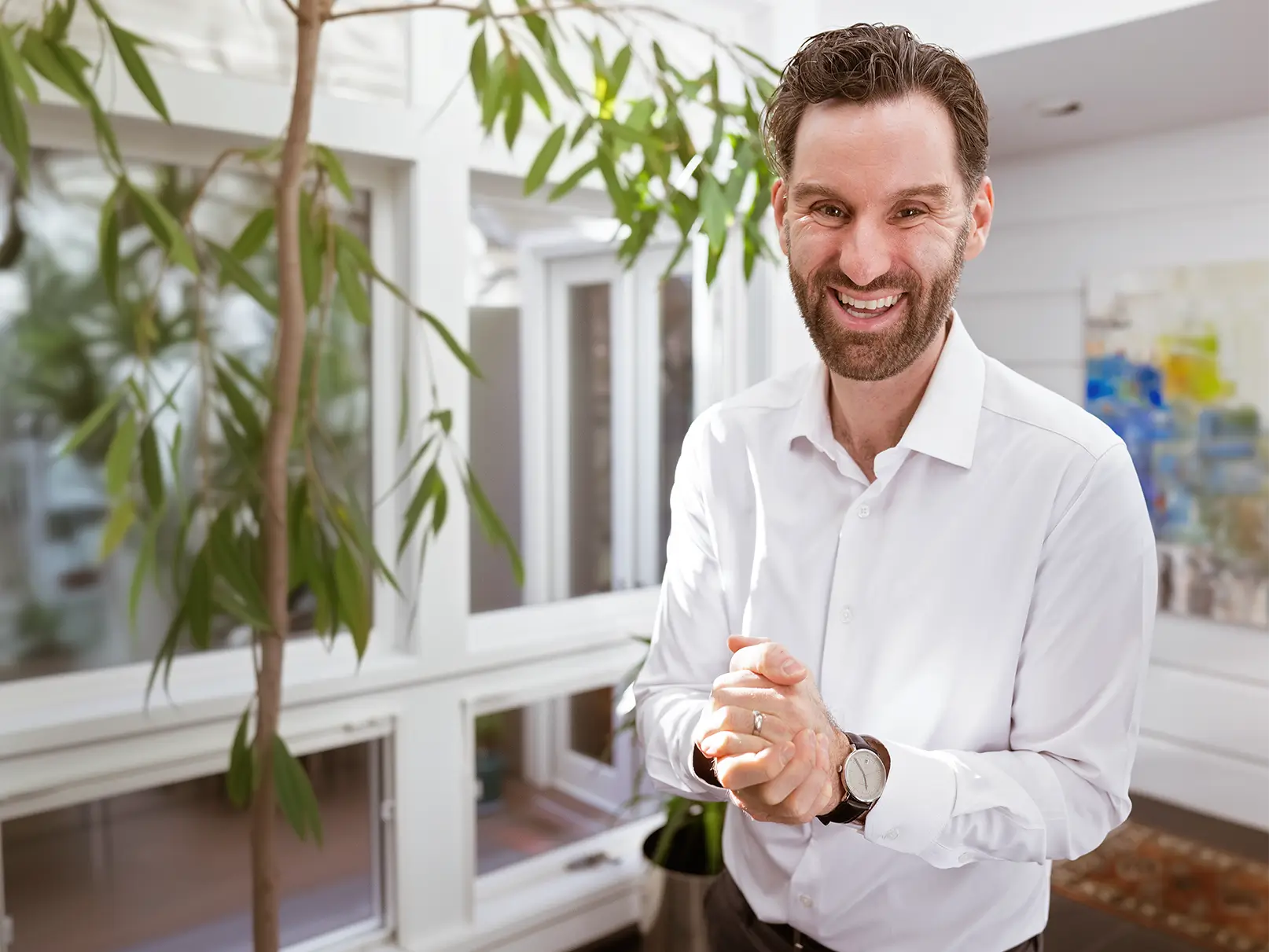 Jason Connell smiling